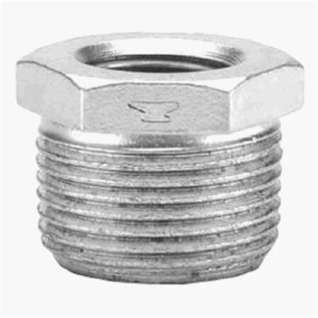 Homecare Products 8700130704 .75 x .5 in. Steel Pipe Fitting Galvanized Hex Bushing HO3257002